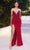 Andrea And Leo A1319 - Pearl Corset Gown Pageant Dresses 2 / Burgundy