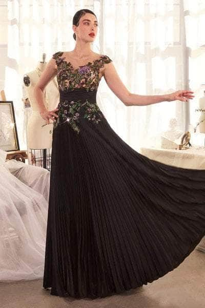 Andrea and Leo A1355 - Lace Ornate Long Gown Mother of the Bride Dresses 2 / Black