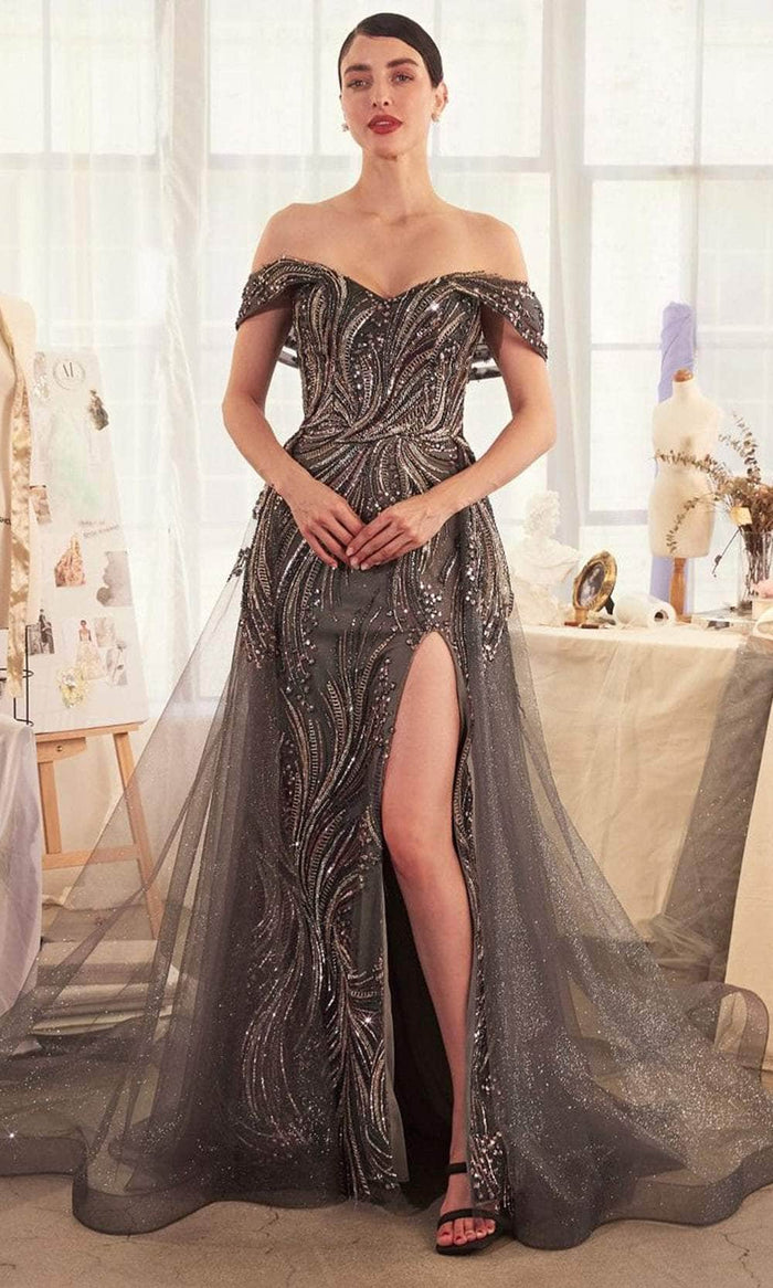 Andrea and Leo A1375 - Beaded Bodice Off Shoulder Evening Gown Special Occasion Dress