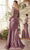 Andrea and Leo A1403 - Long Sleeve Appliqued Bodice Prom Gown Special Occasion Dress