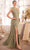 Andrea and Leo A1435 - Fan Bodice Beaded Asymmetric Neck Prom Gown Special Occasion Dress