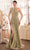 Andrea and Leo A1435 - Fan Bodice Beaded Asymmetric Neck Prom Gown Special Occasion Dress