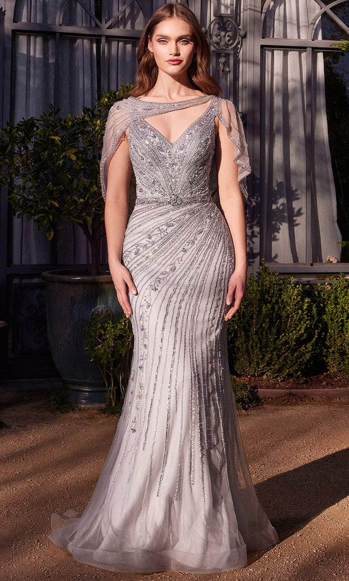 Andrea and Leo A1443 - Beaded V-Neckline Evening Gown Special Occasion Dress