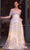 Andrea and Leo A1466 - Floral Print Off Shoulder Prom Gown Special Occasion Dress