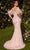 Andrea and Leo MA102 - Feathered Off Shoulder Evening Gown Special Occasion Dress