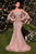 Andrea and Leo MA105 - Cape Sleeve Evening Gown Mother of the Bride Dresses 2 / Dusty Rose