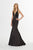 Angela & Alison 91089 - Satin Halter Deep V-Neck Prom Dress Prom Dresses 0 / Ivory