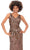 Ashley Lauren 11204 - Sequin Embellished V-Neck Evening Gown Evening Dresses 8 / Twilight