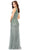 Ashley Lauren 11204 - Sequin Embellished V-Neck Evening Gown Evening Dresses 8 / Twilight