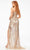 Ashley Lauren 11207 - Stripe Sequin Long Gown Evening Dresses