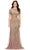 Ashley Lauren 11215 - Beaded Illusion Scoop Formal Gown Mother Of The Bride Dresses 12 / Black