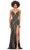 Ashley Lauren 11236 - Sequin High Slit Prom Gown Prom Dresses