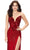 Ashley Lauren 11236 - Sequin High Slit Prom Gown Prom Dresses