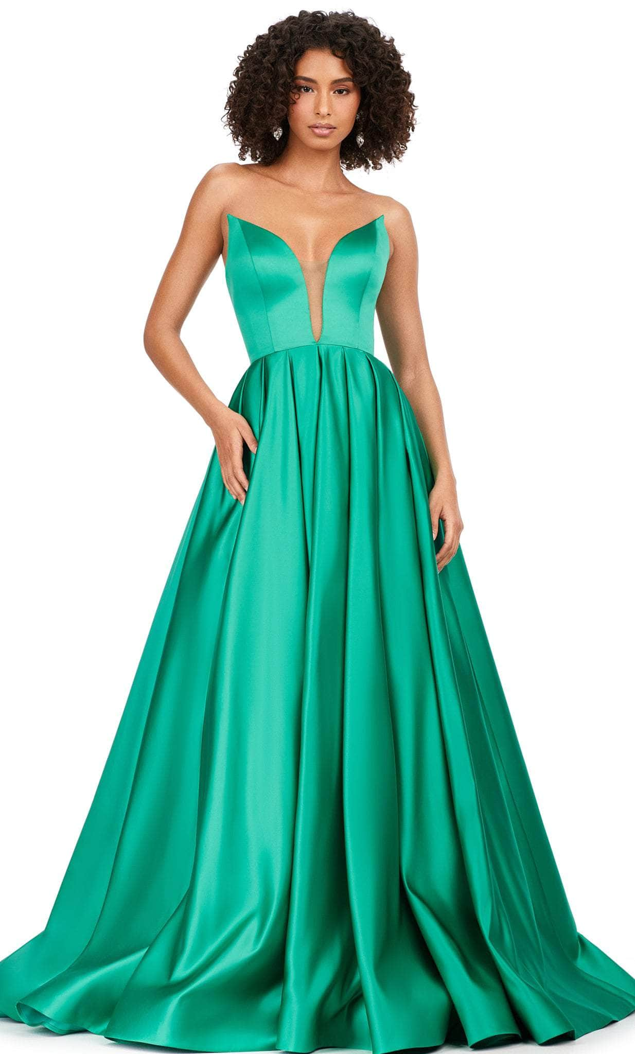 Ashley Lauren 11250 - Strapless Satin Ballgown – Couture Candy