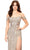 Ashley Lauren 11257 - Beaded High Slit Evening Gown Evening Dresses 6 / Nude