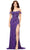 Ashley Lauren 11257 - Beaded High Slit Evening Gown Evening Dresses 6 / Nude