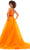 Ashley Lauren 11305 - Embellished Waist Ballgown Prom Dresses 20 / Red