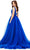 Ashley Lauren 11305 - Embellished Waist Ballgown Prom Dresses 20 / Red