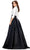 Ashley Lauren 11326 - Satin V-Neck Ballgown Ball Gowns 16 / Champagne