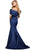 Ashley Lauren 11413 - Bow Accent Satin Mermaid Gown Evening Dresses