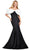 Ashley Lauren 11413 -Off-Shoulder Mermaid Prom Gown Evening Dresses 10 / Deep Green