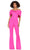 Ashley Lauren 11414 - Bow-Detailed Off Shoulder Jumpsuit Formal Pantsuits 0 / Fuchsia