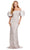 Ashley Lauren 11432 - Puff Sleeve Beaded Prom Dress Prom Dresses 0 / Marble