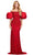 Ashley Lauren 11432 - Puff Sleeve Beaded Prom Dress Prom Dresses 0 / Red