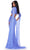 Ashley Lauren 11485 - Long Cape Sleeve Cutout Prom Gown Prom Dresses