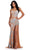 Ashley Lauren 11590 - Sweetheart Fringed Slit Evening Gown Pageant Dresses 0 / Silver/Nude