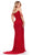 Ashley Lauren 11598 - Draped Sleeve Pearl Beaded Evening Gown Evening Dresses