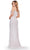 Ashley Lauren 11598 - Draped Sleeve Pearl Beaded Evening Gown Evening Dresses