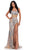 Ashley Lauren 11599 - Cut-Glass Scoop Evening Gown Evening Dresses 0 / Nude