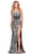 Ashley Lauren 11599 - Cut-Glass Scoop Evening Gown Evening Dresses 0 / Silver