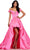 Ashley Lauren 11641 - Satin High Low Prom Dress Prom Dresses 00 / Hot Pink