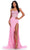 Ashley Lauren 11648 - Sweetheart High Slit Prom Gown Prom Dresses 00 / Pink