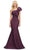 Ashley Lauren 11696 - Bow Accent Mermaid Evening Gown Evening Dresses 0 / Wine