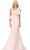 Ashley Lauren 11702 - Oversized Bow Mermaid Evening Gown Evening Dresses 0 / Blush