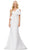 Ashley Lauren 11702 - Oversized Bow Mermaid Evening Gown Evening Dresses 0 / Ivory