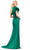 Ashley Lauren 11737 - Chic Flutter Sleeve Ruffle Evening Gown Mother of the Bride Dresses 16 / Emerald