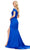 Ashley Lauren 11749 - Asymmetric Beaded Illusion Evening Gown Prom Dresses