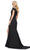 Ashley Lauren 11749 - Asymmetric Beaded Illusion Evening Gown Prom Dresses