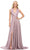 Ashley Lauren 11753 - Sleeveless Pleated Skirt Prom Gown Prom Dresses 0 / Taupe