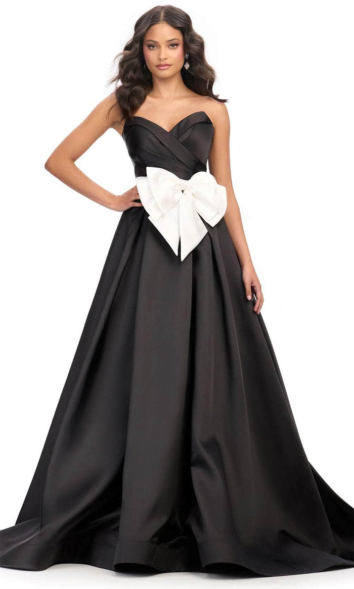 Ashley Lauren 11770 - Fold-Over Sweetheart Bow Detail Ballgown Special Occasion Dress