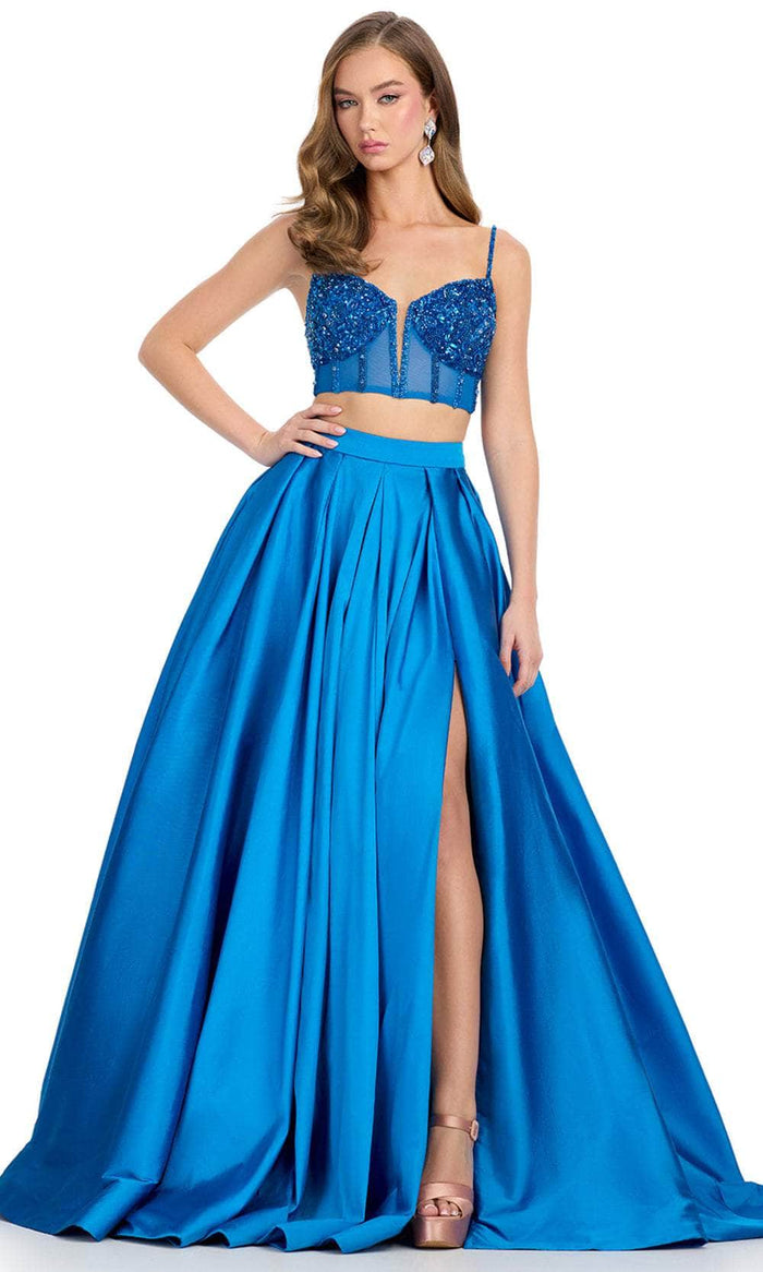 Ashley Lauren 11826 - Beaded Corset Taffeta Two-Piece Ball Gown Special Occasion Dress