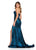 Ashley Lauren 11832 - Metallic Ruched Scoop Neck Prom Dress Special Occasion Dress