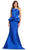 Ashley Lauren 11874 - Pleated Peplum Mermaid Prom Dress Special Occasion Dress