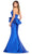 Ashley Lauren 11874 - Pleated Peplum Mermaid Prom Dress Special Occasion Dress