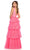 Ashley Lauren 11894 - Plunging V-Neck Tiered A-Line Prom Dress Special Occasion Dress