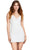 Ashley Lauren 4580 - Cowl Neckline Sequin Cocktail Dress Cocktail Dresses 0 / Ivory